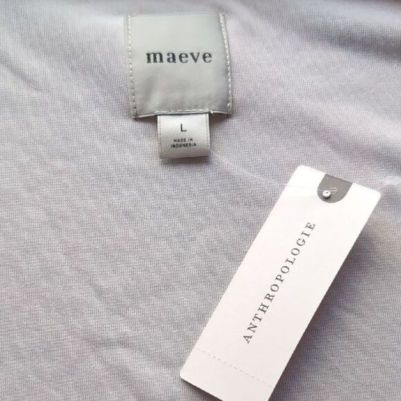 NWT Anthropology Velvet Plaid V Neck Babydoll Bow Long Sleeve Top Large - Picture 2 of 8